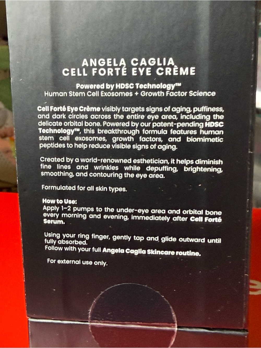 $$225 Cell Forté Eye Crème - Angela Caglia -SEALED! - Picture 9 of 10